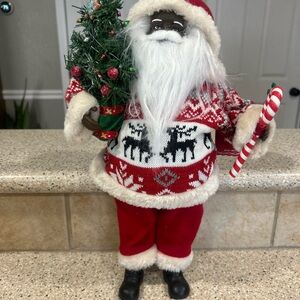 Ashland Red and White Holiday Santa Figurine